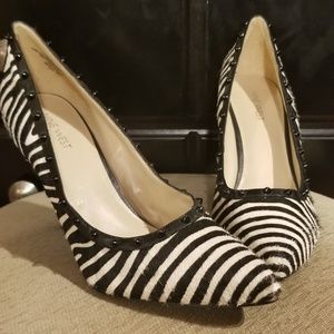 Nine West Genuine calf hair leather pumps